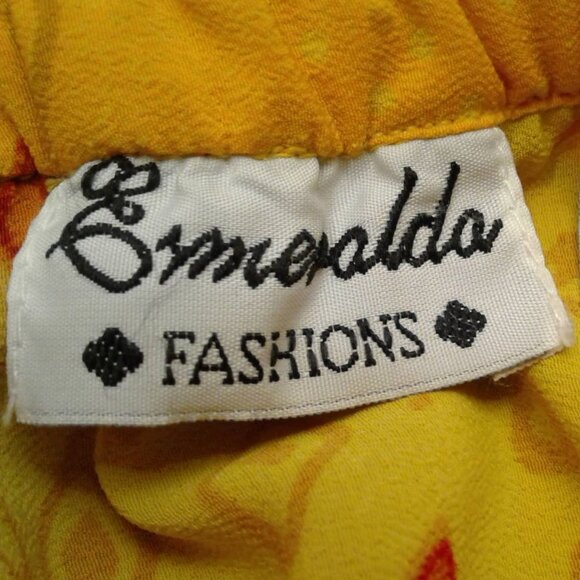 ESMERALDA FASHIONS Yellow Maxi Skirt Size: L - Picture 11 of 16